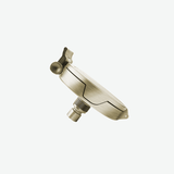 ShowerClear Brushed Gold Shower Head Closed - Side View