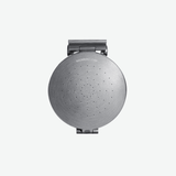 ShowerClear Brushed Nickel Shower Head Closed - Front View