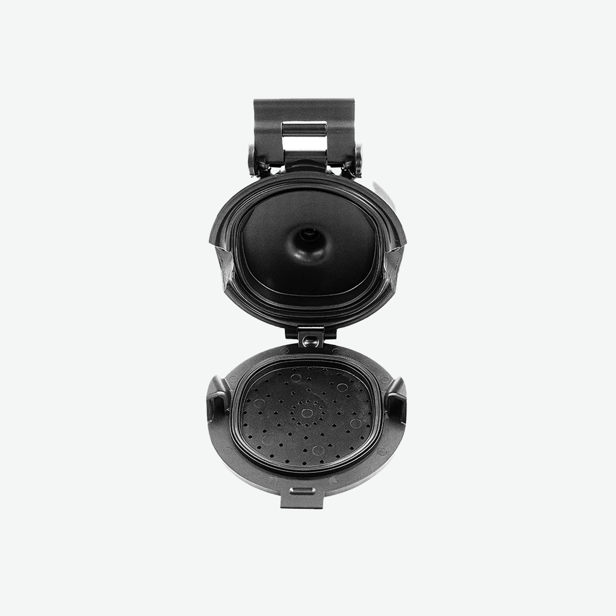 ShowerClear Matte Black Shower Head Opened